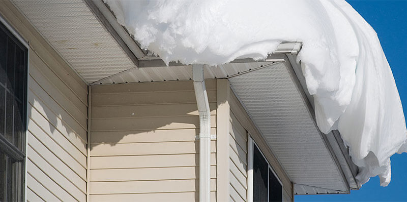 snow on roof